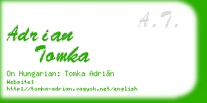 adrian tomka business card